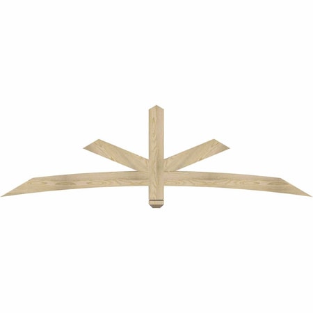 Ekena Millwork Alberta Rough Sawn Timber Gable Bracket, Douglas Fir, 84"W x 24"H x 4"D x 4"F, 7/12 Pitch GBW084X24X0404ALB00RDF